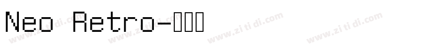 Neo Retro字体转换